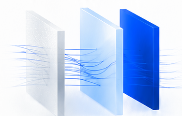 Three dimensional data prism illustration